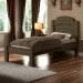 Cama Íris Solteiro Castanho Com Colchão Cambel