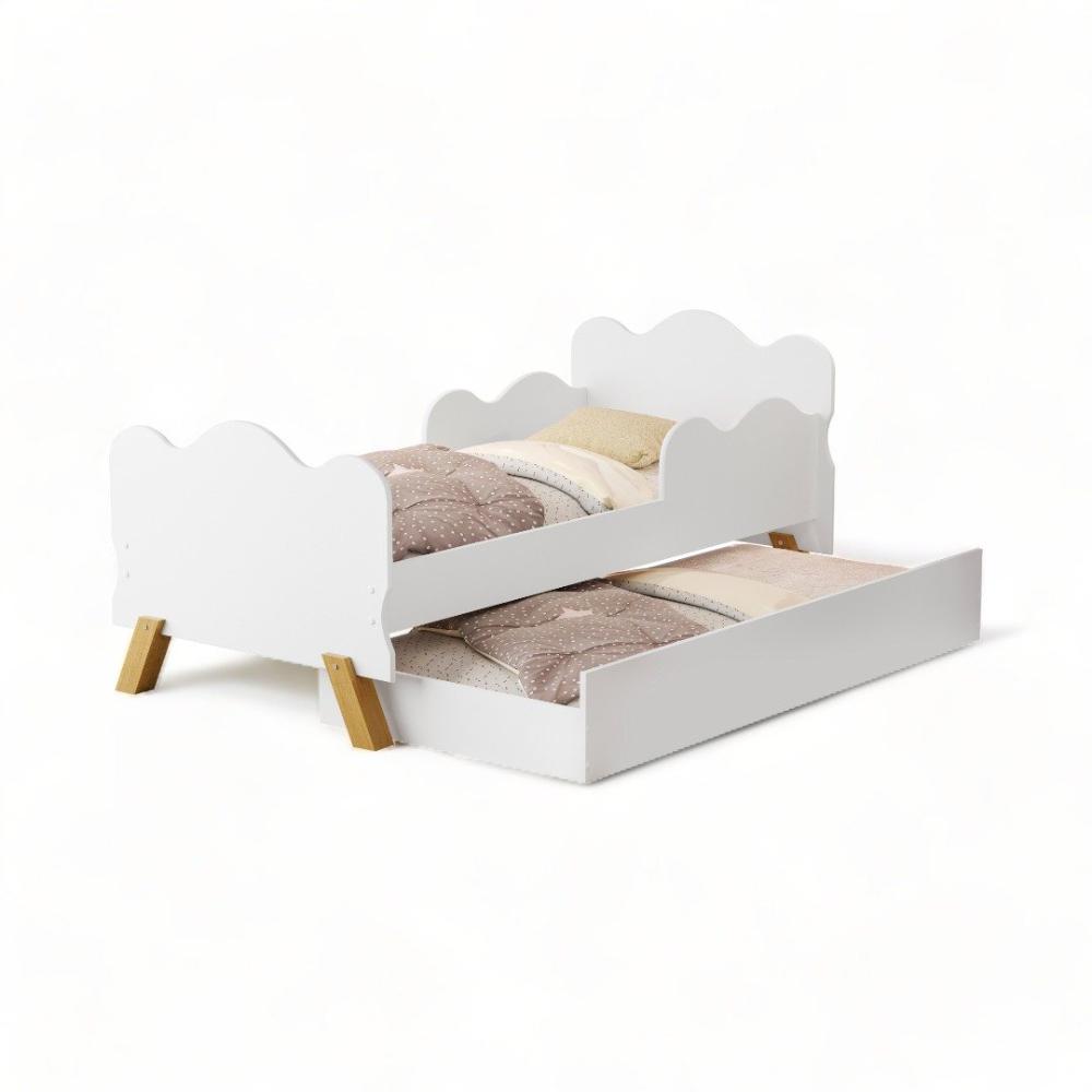 Cama Infantil Angel Branco com Auxiliar Cambel