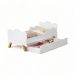Cama Infantil Angel Branco com Auxiliar Cambel