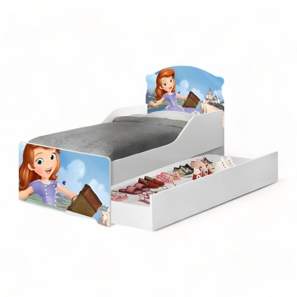Cama Infantil Lívia Adesivada Encanto com Auxiliar Cambel