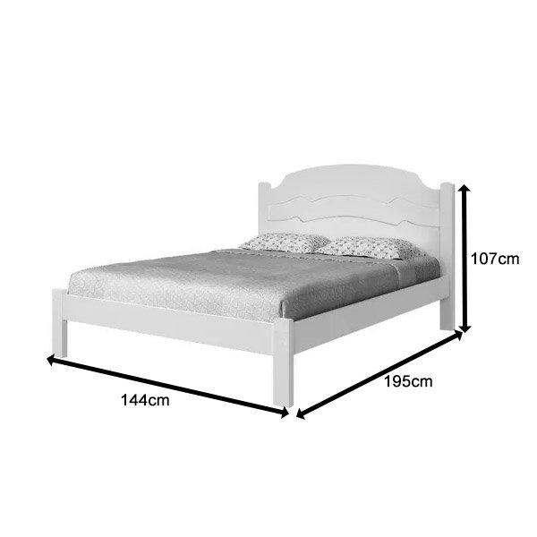 Cama Iris Casal 1,38cm Branco- Cambel