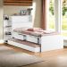 Cama Isa Solteiro Branco Com Auxiliar E 02 Colchões Cambel