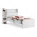 Cama Isa Solteiro Branco com Colchão Cambel