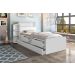 Cama Isa Solteiro com Auxiliar Branco com Colchões Cambel