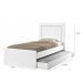 Cama Luara Solteiro 0,88Cm Branco C/ Azul E Branco C/Rosa Auxiliar Branco - Cambel
