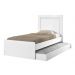 Cama Luara Solteiro 0,88Cm Com Auxiliar Branco - Cambel