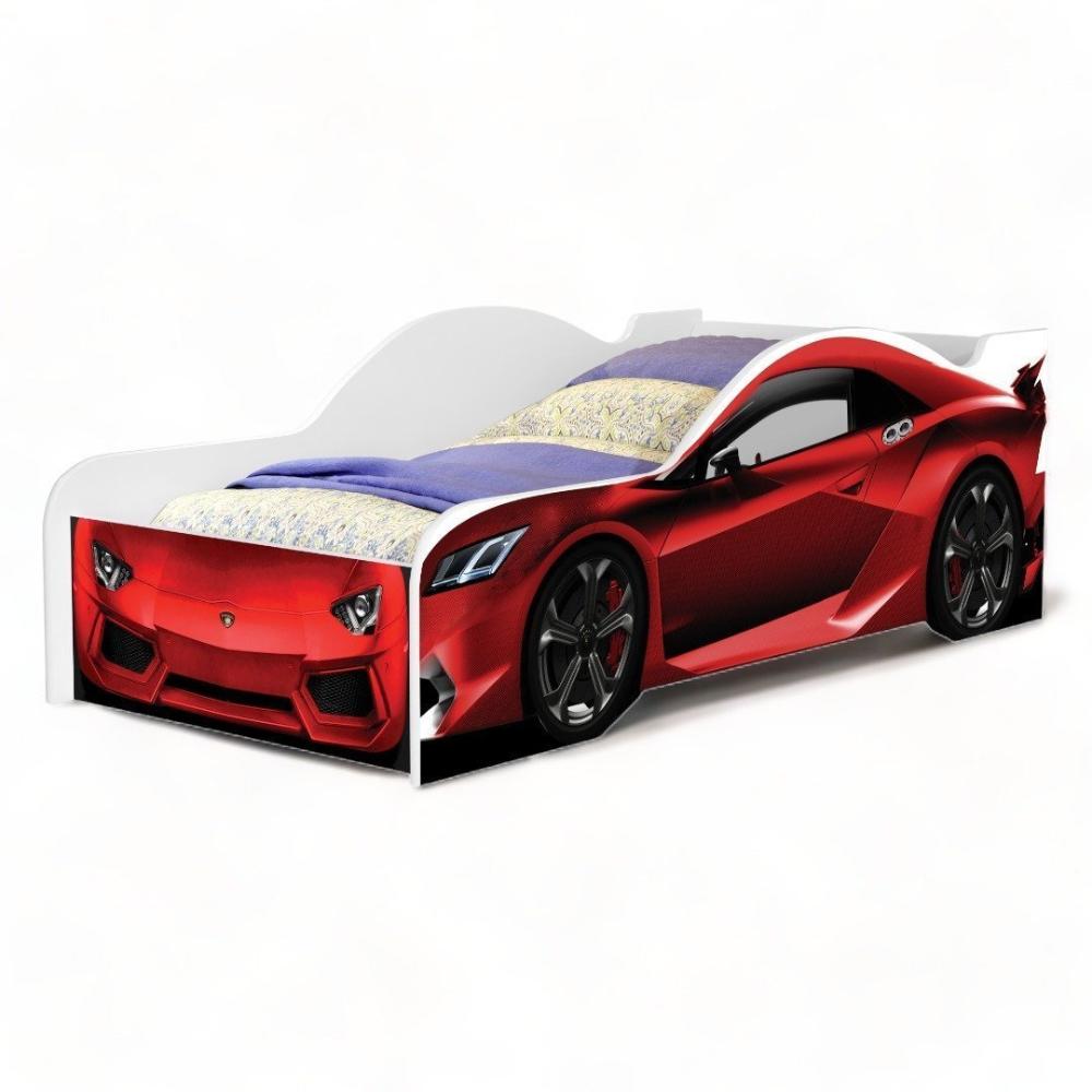 Cama Solteiro Carro Red Com Colchão Cambel