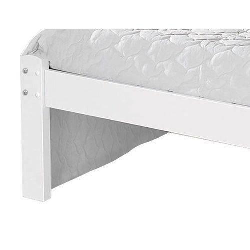 Cama Solteiro Iris Branco / Azul / Branco