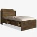 Cama Tamires Bau Castanho Wood