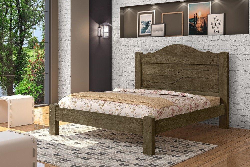 Cama Thalia Casal 1,38Cm Castanho - Cambel