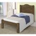 Cama Thalia Solteiro 0,88Cm Castanho Com Colchão- Cambel