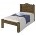 Cama Thalia Solteiro 0,88Cm Castanho Com Colchão- Cambel