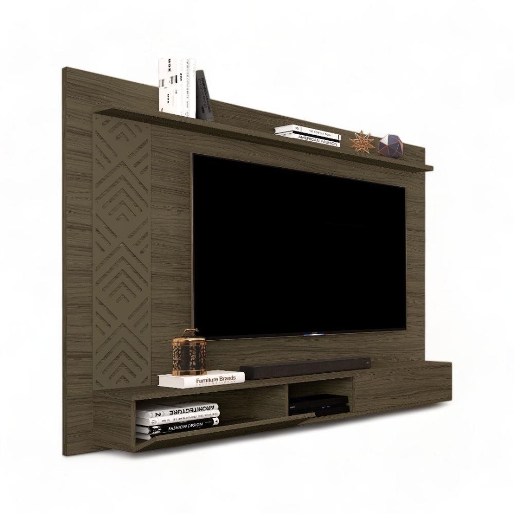 Painel Para Tvs Até 60 Pol Roma Castanho Cambel