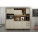 Armario 10 Portas 3 Gavetas Petra Valdemoveis Cinamomo/Off White