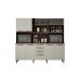 Armario 6 Portas 4 Gavetas Maranella Valdemoveis Chocolate/Off White