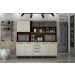 Armario 6 Portas 4 Gavetas Maranella Valdemoveis Chocolate/Off White