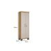 Armario Multiuso Asteca 2 portas com chave Valdemoveis Cinamomo/Off White