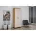 Armario Multiuso Asteca 2 portas com chave Valdemoveis Cinamomo/Off White