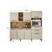 Armario de Cozinha Completa Sena 7 Portas 2 Gavetas Valdemoveis Cinamomo/Off White