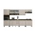Cozinha Completa Perola 7 Peças 15 Portas 2 Gavetas Valdemoveis Cinamomo/Off White