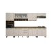 Cozinha Completa Perola 7 Peças 15 Portas 2 Gavetas Valdemoveis Cinamomo/Off White