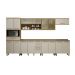 Cozinha Completa Tarantela 7 Peças 14 Portas 4 Gavetas Valdemoveis Cinamomo/Off White