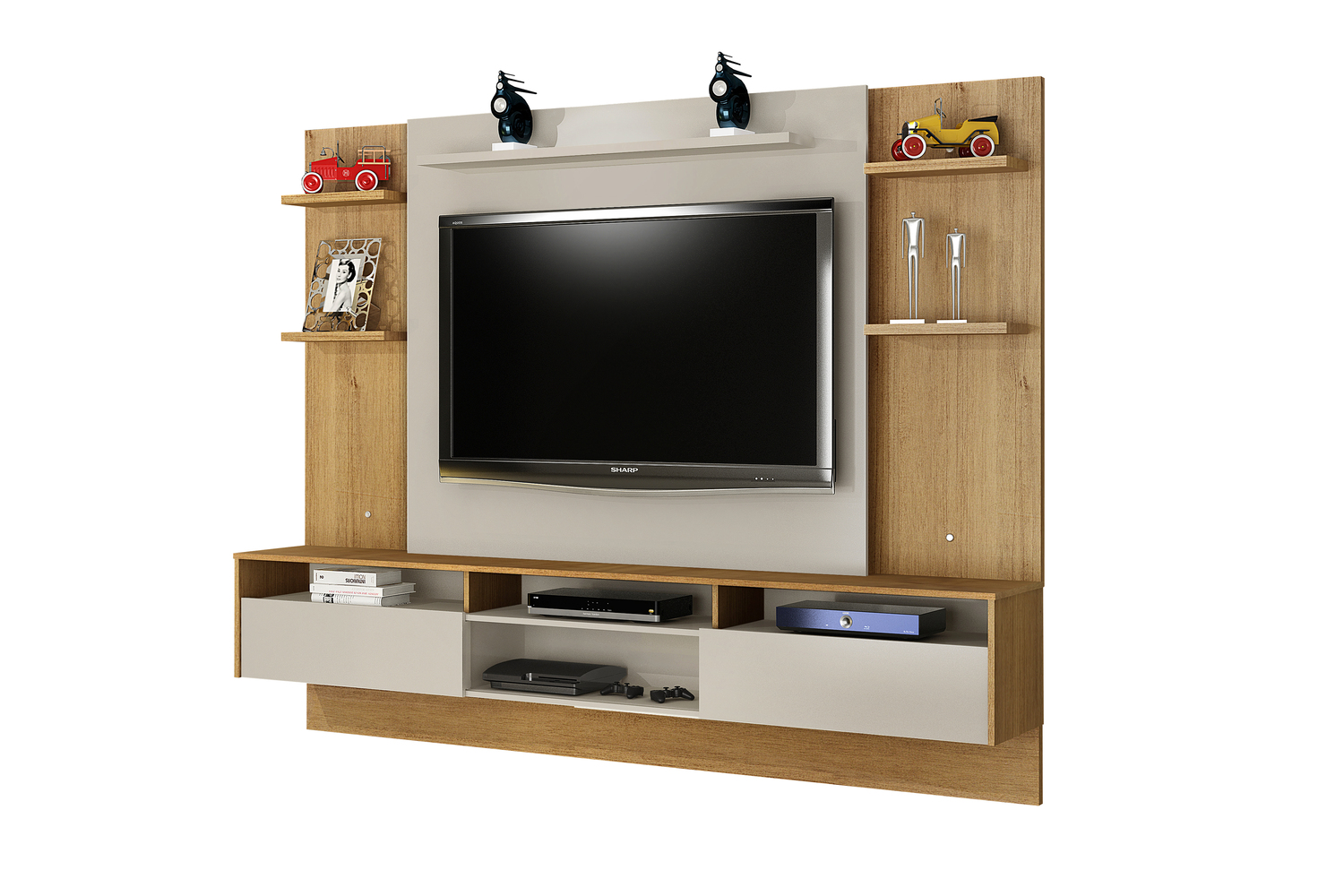 Home Suspenso Status para TVs de ate 60 Polegadas Valdemoveis Cinamomo/Off White