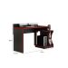 Mesa Gamer Office Valdemoveis Preto/Vermelho