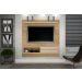 Painel Arizona Para Tv Até 50 Polegadas Com Porta De Correr Valdemoveis Cinamomo/Off White