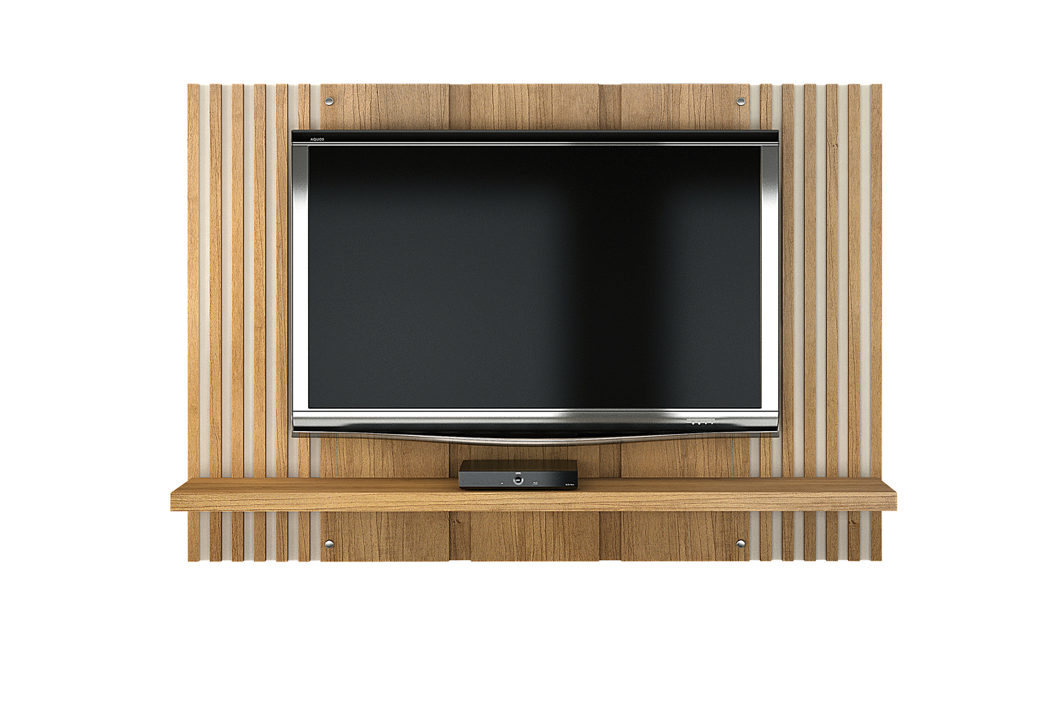 Painel Extensivel Bolonha para TV ate 47 Polegadas Valdemoveis Cinamomo/Off White