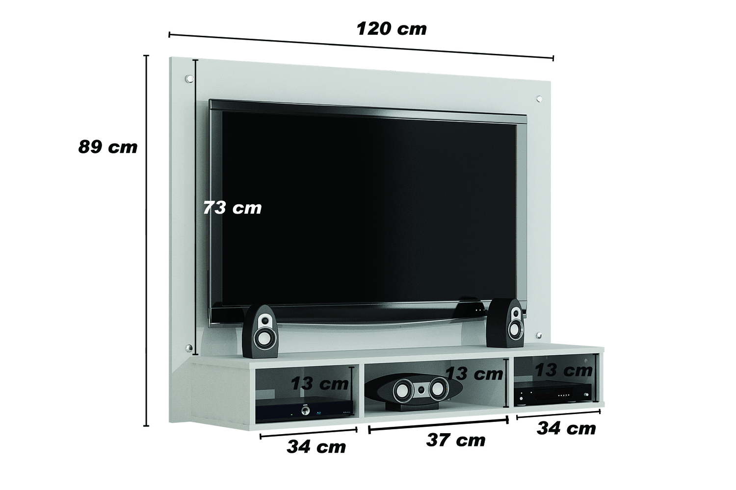 Painel para TV ate 46 Polegadas Atena Valdemoveis Cinamomo