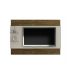 Painel para TV ate 65 Polegadas 2 Prateleiras Turim Valdemoveis Off White/Ipê