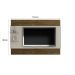 Painel para TV ate 65 Polegadas 2 Prateleiras Turim Valdemoveis Off White/Ipê