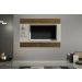 Painel para TV ate 65 Polegadas 2 Prateleiras Turim Valdemoveis Off White/Ipê