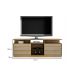 Rack Bancada Roma para TV ate 70 Polegadas Valdemoveis Cinamomo/Off White