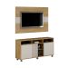 Rack Com Painel para TVs ate 50 Polegadas Viena Valdemoveis Cinamomo/Off White