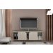 Rack Florença para TV ate 70 Polegadas Valdemoveis Off White/Ipê