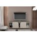 Rack Florença para TV ate 70 Polegadas Valdemoveis Off White/Ipê