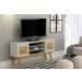 Rack para TV até 65 Polegadas 2 Portas Detroit Valdemoveis Off White/Cinamomo