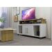 Rack para TV ate 47 Polegadas Espanha Valdemoveis Off White/Cinamomo