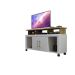 Rack para TV ate 47 Polegadas Espanha Valdemoveis Off White/Cinamomo