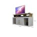 Rack para TV ate 47 Polegadas Espanha Valdemoveis Off White/Cinamomo