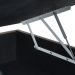 Base Solteirão Baú 0,96cm x 2,03 Corino Cinza