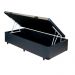 Box Baú Solteiro 0,88x1,88cm Corino Preto