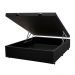 Cama Baú Casal Box 1,38x1,88cm Corino Preto