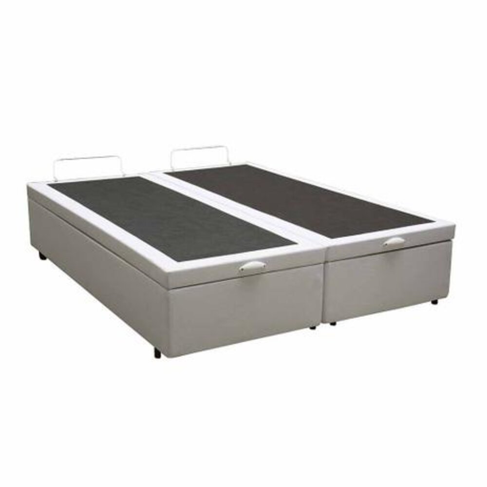 Cama Baú King Branca 1,92x2,03cm