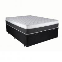 Cama Box Baú Casal 1,38cm x 1,88cm Suede Preto