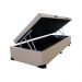 Cama Box Solteiro Baú 0,88x1,88 Corino Bege