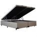 Cama King Baú 1,92cm x 2,03cm Bipartida Corino Bege