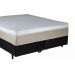 Cama Queen Baú com colchão Suede Bege Monterey